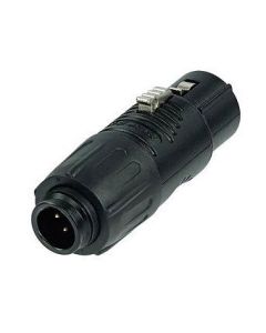 Neutrik Ra3mt-b 3 Pole Adapter Tiny Xlr Male To Male Xlr, Black