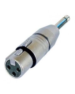Neutrik Adaptor Xlr Female To 1/4in Mono Jack Plug Na2fp Connector