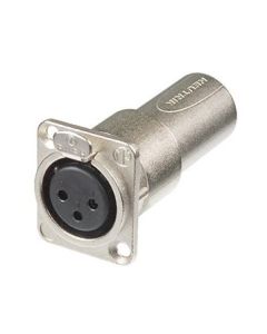 Neutrik Xlr Female-male Feedtrough Chassis Adapter Na3fdm Connector