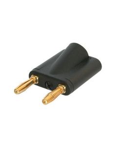 Rean Nys508-b, Double Banana Plug Black, Connector