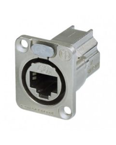 Neutrik Ethercon Chassis C6a Shielded Feedthrough Nickel Plating Ne8fdx-p6