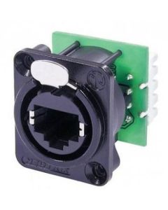 Neutrik Ethercon Chassis D Series Idc Black Body Ne8fdv-yk-b