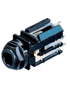 Neutrik Jack Socket 1/4in Vertical Pcb Unswitched Nj3fd-v Connector