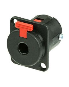 Neutrik Black Plastic Mono/stereo Jack Socket Nj3fp6p-bag Connector