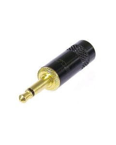 Neutrik 3.5mm Mono Jack Plug Black Body Gold Pins Nys226bg Connector