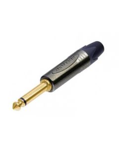 Neutrik Jack Plug Mono Ultra Slim Black Body Gold Pins Np2x-b