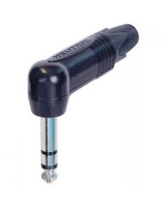 Neutrik Np3rx-bag Jack Plug Stereo Right Angle Black, Nickel Contact
