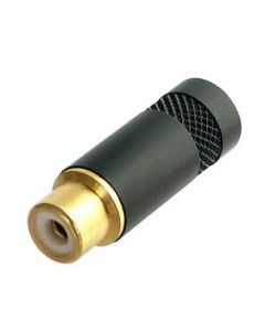 Neutrik Phono Gold Plated Contacts Black Shell Nys372p-bg Connector