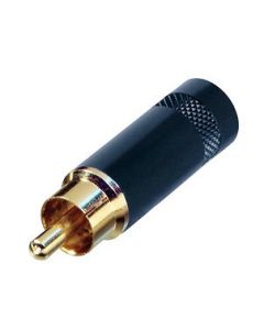 Neutrik Phono Plug Black Body Gold Pins Nys352bg Connector