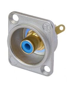 Neutrik Phono Chassis Socket Blue Solder Terminals Nf2d-6 Connector