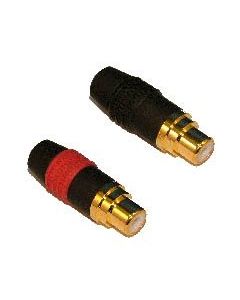 Neutrik Nf2clf/2 Phono Socket (pair) Black Housing Gold Contacts