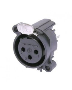 Neutrik Xlr 3 Pin Female Ch Aa Series Vert Pcb Nc3faav Connector