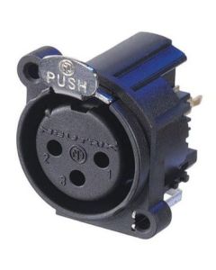 Neutrik Nc3fav1 Xlr 3 Pin Female Chassis A Series