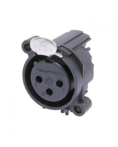 Neutrik Xlr 3 Pin Female Chassis Aa Horizontal Nc3faah Connector