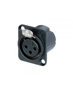Neutrik Nc3fd-lx-ha-bag 3 Pole Female Xlr Crimp Chassis Connector