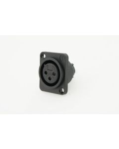 Neutrik Xlr 3 Pin Female Xlr Chassis Plastic Shell Nc3fpp Connector