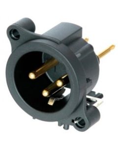 Neutrik Xlr 3 Pin Male Chassis Aa Series Vert Nc3maav Nc3maav