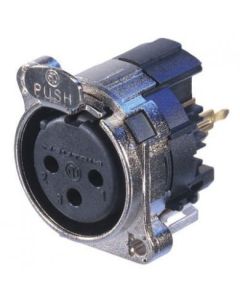 Neutrik Xlr 3 Pin Male Chassis B Series Horz Nc3mbh-e Nc3mbh-e