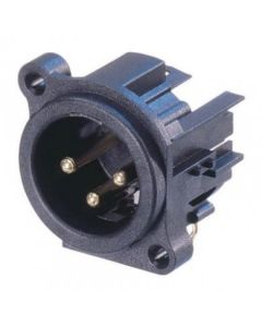 Neutrik Xlr 3 Pin Male Chassis A Series Nc3mah Connector