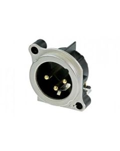 Neutrik Nc3mbh-13 Pole Male Xlr Chassis B Series Nc3mbh-1