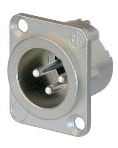 Neutrik Xlr 3 Pin Male Chassis Dlx Series Nc3md-lx Connector