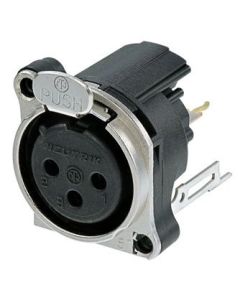 Neutrik Nc3fbv2-sw Xlr 3 Pin Male Chassis Connector