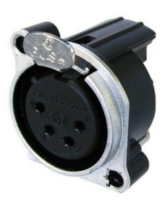 Neutrik Xlr 4 Pin Female Chassis B Series Horizontal Nc4fbh-d