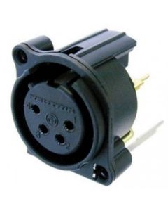 Neutrik Xlr 4 Pin Female Chassis A Series No Latch Nc4fav-0 Connector