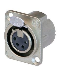 Neutrik Xlr 4 Pin Female Chassis Dlx Series Nc4fd-lx Connector