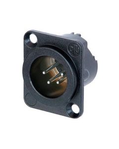 Neutrik Nc4md-lx-bag Xlr 4 Pin Male Chassis Black Connector