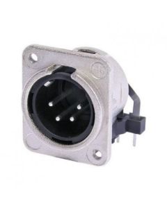 Neutrik Xlr 4 Pin Male Chassis Hoz Pcb Mount Nc4mdm3-h Connector