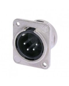 Neutrik Xlr 4 Pin Male Chassis M3 Solder Cup Nc4mdm3-l-1 Connector