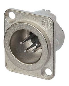 Neutrik Xlr 4 Pin Male Chassis Nc4md-lx Connector