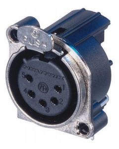 Neutrik Xlr 5 Pin Female Chassis B Series Vertical Nc5fbv-d Connector