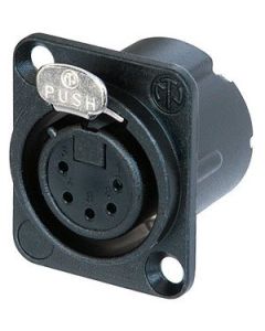 Neutrik Xlr 5 Pin Female Black Body Nc5fd-lx-bag Connector