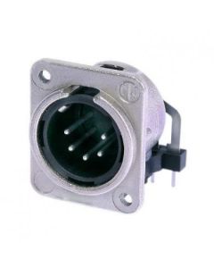 Neutrik Xlr 5 Pin Male Chassis Rear Insert H/pcb Nc5mdm3-h Connector