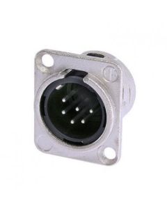 Neutrik Xlr 6 Pin Male Chassis Unified Nc6md-l-1 Old Style Nc6md-l-1