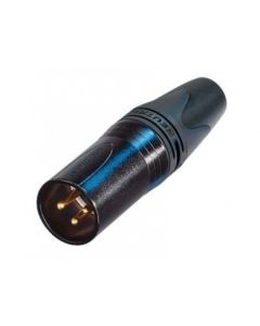 Neutrik Nc3mxx-14-b-d 3 Pole Cable Male Connector, Box Of 100