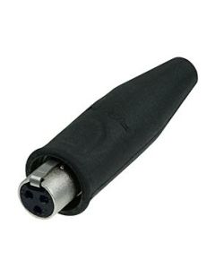 Neutrik Tiny 3 Pole Xlr Female Cable Black Body Water Resistant Rt3fc-b-w
