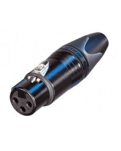 Neutrik Pack Of 100 X Disassembled Female Black Body Xlr 3 Pins Nc3fxx-bag-d