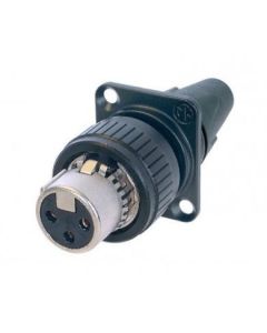 Neutrik Xlr 3 Pin Female Digital Chassis Nc3fdx-emc-spec Connector