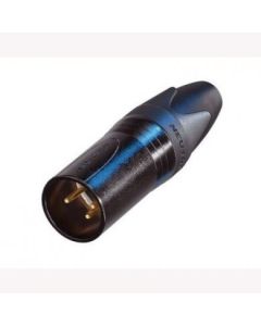 Neutrik Nc3mxx-b, Xlr Connector,  3 Pin Male Cable Black Body Gold Pins
