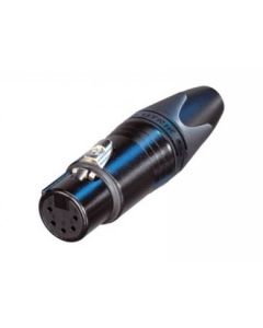 Pack Of 100 Disassembled Black Female Xlr 5 Pin Cables, Neutrik Nc5fxx-bag-d