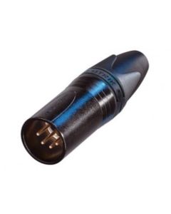 Neutrik Xlr 5 Pin Male Cable Black Body Gold Pins Nc5mxx-b Connector