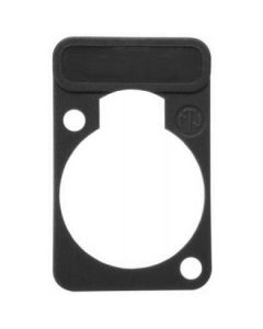 Neutrik Lettering Plate Black For D-chassis Connector