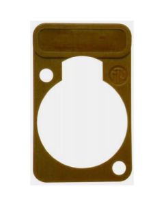 Neutrik Lettering Plate Brown For D-chassis Connector Dss-brown Dss-brown