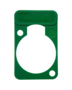 Neutrik Lettering Plate Green For D-chassis Connector Dss-green