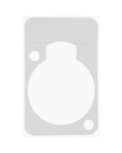 Neutrik Lettering Plate White For D-chassis Connector Dss-white