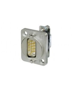 Neutrik Nadb9mf D-sub 9 Pin Feedthrough Male Female Connector