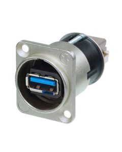 Neutrik Reversible Usb3.0 Feedthrough Adaptor Nausb3 Connector